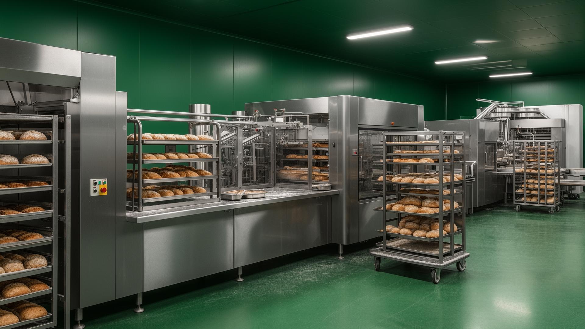 Modern bakery manufacturing facility